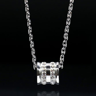 Mặt dây chuyền Hàn Quốc đính đá MDC301 - Màu bạc