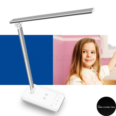 Đèn Bàn Học LED Đọc Sách Làm Việc Chống Cận Bảo Vệ Mắt - Cảm Ứng 5 Cấp Độ Điều Chỉnh  - Điều Chỉnh Vùng Sáng - Gấp Gọn Tiện Lợi 