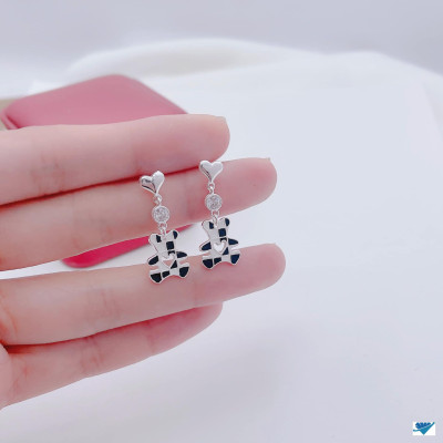 Bông tai bạc thời trang cầu bóng cao cấp chất liệu bằng bạc Ý MS011c