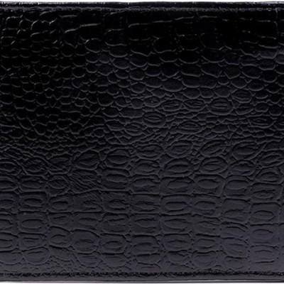 Ví Nam Vân Cá Sấu Huy Hoàng HT2111 (12.5 x 10 cm) - Đen