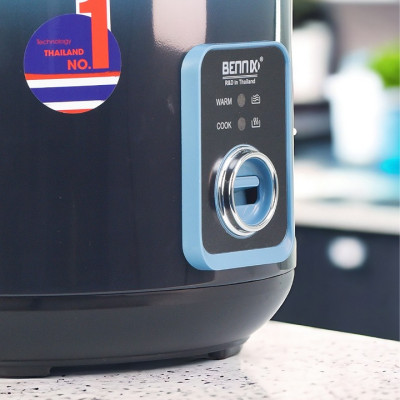 Nồi cơm điện dung tích lớn 2,8L Bennix công suất 1000W màu sắc hiện đại phù hợp cho gia đình đông người hàng chính hãng