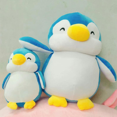 Gấu bông chim cánh cụt dễ thương 30cm vải miniso mềm mịn an toàn (Tặng Kèm 1 Ví Da 12 Ngăn Đựng Thẻ ATM, CCCD)