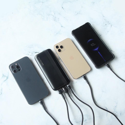 Pin sạc dự phòng 10000mAh 22.5W Remax RPP-293 3 Output USB - Type C & 2 Input Micro/Type-C - Hàng Chính Hãng Remax Bảo Hành 12 Tháng Lỗi 1 Đổi 1