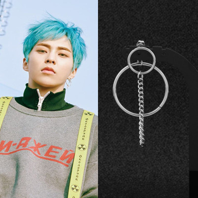 Khuyên tai vòng tròn punk retro đa phong cách unisex