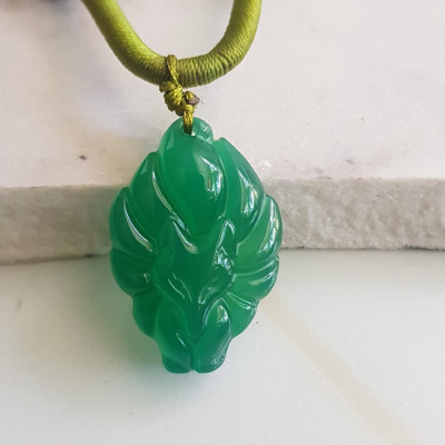 Mặt dây chuyền Hồ ly 9 đuôi hay chín đuôi đá mã não Xanh ngọc tự nhiên tặng kèm dây đeo hợp mệnh Mộc Hỏa Thủy Cao 30mm x ngang20mm x dầy 8mm Công dụng may mắn về mặt tình duyên, quyền lực, giúp nữ chủ nhân luôn xinh đẹp tài trí mang nhiều tài lộc quyến rũ