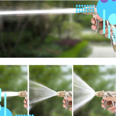  Bộ dây vòi xịt nước rửa xe, tưới cây . tăng áp 3 lần, loại 7m, 10m 206701-1 đầu đồng,cút đồng+ tặng túi đựng bút