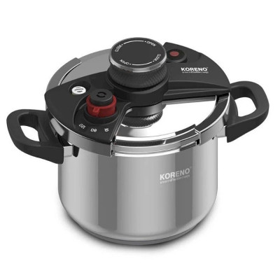 Nồi áp suất inox 304 KORENO thiết kế an toàn dung tích 5L,7L nấu bếp từ,bếp hồng ngoại, bếp ga hàng chính hãng.