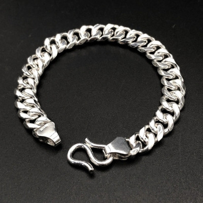 Lắc Tay Nam Kiểu Móc Xích Đơn Giản BẠC HIỂU MINH LTN012