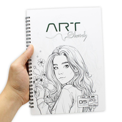 Tập Vẽ Lò Xo Art Sketch B5 - 40 Trang 220 - The Sun 02