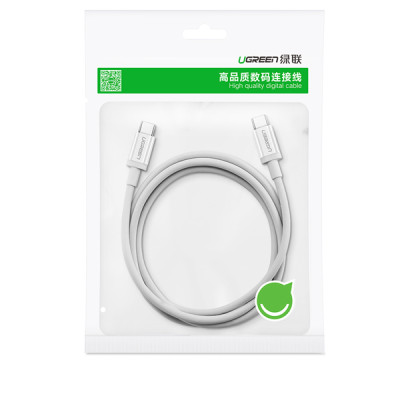 Cáp USB Type C to USB Type C kết nối sạc, truyền dữ liệu chính hãng Ugreen 60518 dài 1m