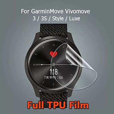 Bộ 5 miếng dán TPU Mềm Mại Bảo Vệ màn hình dành Cho Garmin Vivomove Luxe