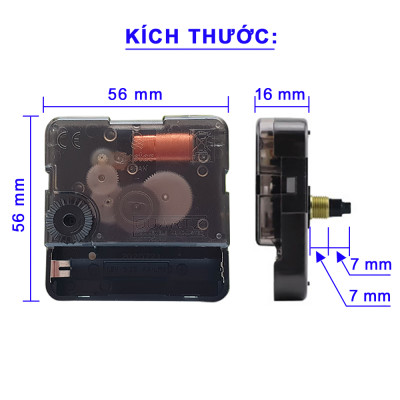 Bộ Máy Đồng Hồ NHẠC CHUÔNG 16 điệu NHẠC Báo Giờ + Máy Đồng Hồ Kim Trôi Cao Cấp EASTAR + Bộ Kim HOA VĂN – Kèm theo 03 Pin Maxell