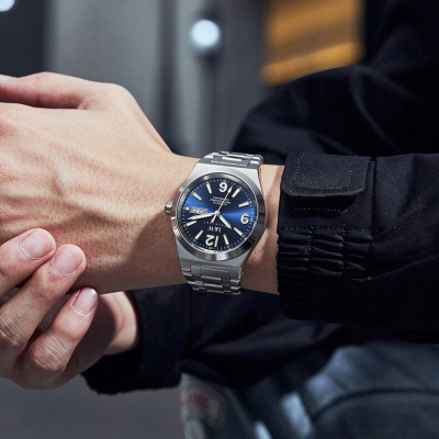 Đồng hồ nam chính hãng IW CARNIVAL IW730G-1 Kính sapphire ,chống xước ,Chống nước 50m ,Bảo hành 24 tháng,Máy cơ (Automatic),dây kim loại thép không gỉ 316L, mặt xanh thiết kế đơn giản dễ đeo