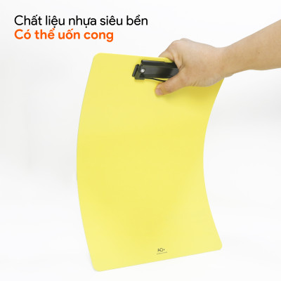 Bìa trình ký nhựa A4 AO+ đơn Bìa kẹp nhựa giấy, tài liệu, kẹp hồ sơ A4 một mặt Designism DB410