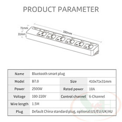 Ổ cắm Week Aqua Smart Plug hẹn giờ timer bluetooth wifi thông minh bể thủy sinh cá tép cảnh