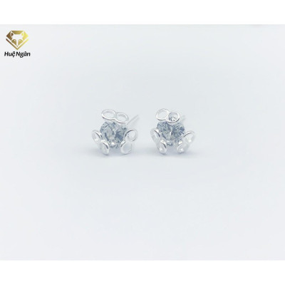 Bông tai bạc Ý 925 Huệ Ngân - Vô Cực YCXR126