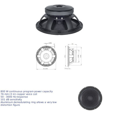 Loa Rời 3 tấc B&C SPEAKERS - ITALIA 12MH32 (1 cái) – Hàng Chính Hãng