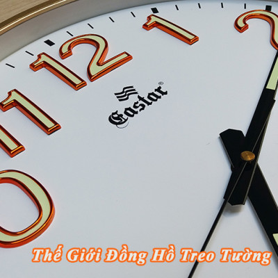 Đồng Hồ KIM TRÔI DẠ QUANG EASTAR Cao Cấp Mặt Tròn Lớn 38 cm – Số nổi 3D - Decor Trang Trí Nhà - Tặng Pin Maxell