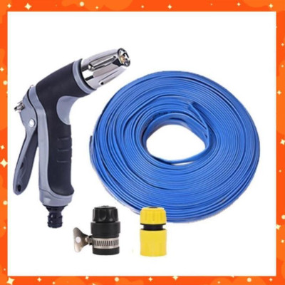 Bộ dây và vòi xịt tăng áp rửa xe tưới cây 3-5M 206817(cút nhựa nối đen 712-2)