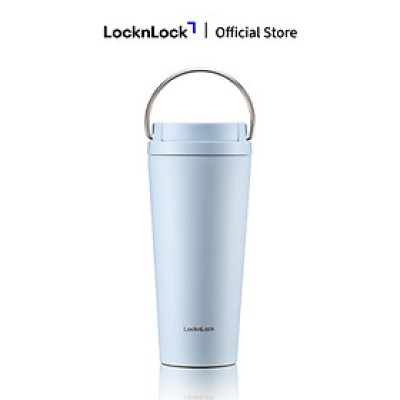 Bình giữ nhiệt LocknLock Bucket One-Touch LHC3345 có quai dung tích 550ml thép không gỉ - 3 màu