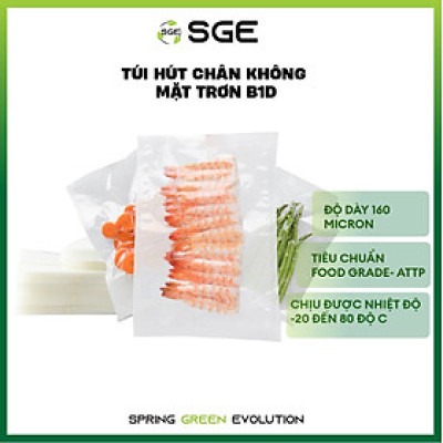 Túi Hút Chân Không Mặt Trơn B1D Kích Thước. Làm Từ Hạt Nhựa Nguyên Sinh Cao Cấp Tiêu Chuẩn Vệ Sinh ATTP, Không Chứa Chất Gây Ung Thư, Dùng Được Trong Lò Vi Sóng. Hàng Chính Hãng Chất Lượng Cao Cấp. Giá Bán Theo 1kg.