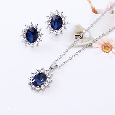 Bộ trang sức hoa đá xanh