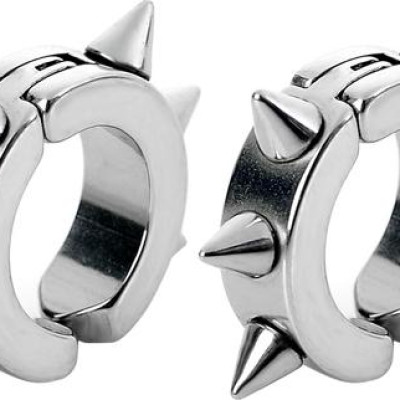 Bộ 2 bông tai kẹp inox Winwinshop88 BT284 - Màu Bạc