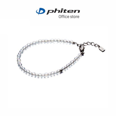 Vòng tay Phiten titanium & pha lê combi (3mm/4mm)