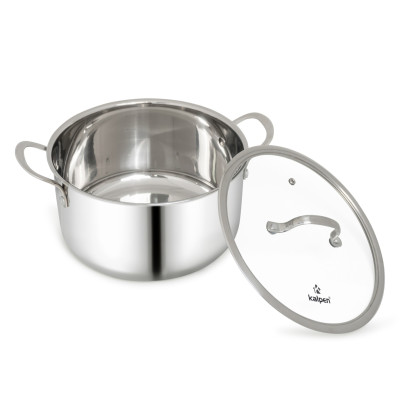 Bộ nồi chảo Inox 3 lớp đúc liền khối Kalpen Kampfer KF3 bảo hành 30 năm - Hàng chính hãng