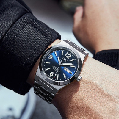 Đồng hồ nam chính hãng IW CARNIVAL IW730G-1 Kính sapphire ,chống xước ,Chống nước 50m ,Bảo hành 24 tháng,Máy cơ (Automatic),dây kim loại thép không gỉ 316L, mặt xanh thiết kế đơn giản dễ đeo