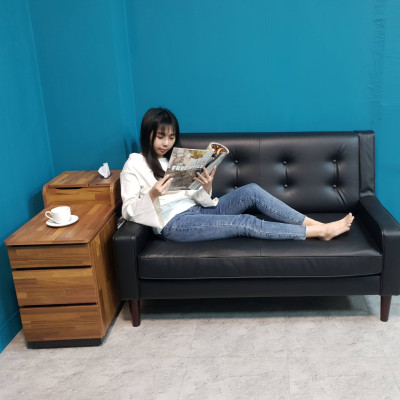 Sofa băng Juno sofa màu nâu, đen 140 x 80 x 90 cm