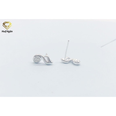 Bông tai bạc ý 925 Huệ Ngân - Nốt nhạc vui YCXR080
