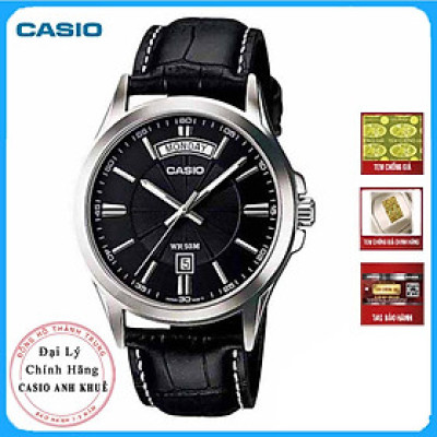 Đồng Hồ Nam Dây Da Casio  MTP-1381L-1AV - Đen