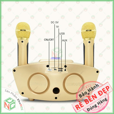 (Hát Hay) Loa Bluetooth Karaoke Không Dây Hàng Chính Hãng KhoNCC - Trải Nghiệm Âm Nhạc Sống Động - Ấn Tượng - Thiết Kế Đẹp Mắt Cho Không Gian Giải Trí Của Bạn - KLM-LKMC2M