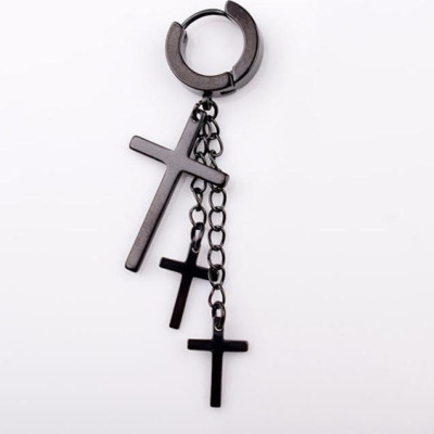 Bông tai thiết kế ba thập tự lạ mắt