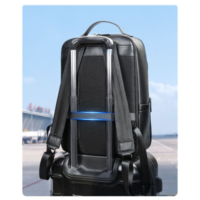 Balo nam da bò BAOHA LEATHER BHM2302 Ba lô laptop 15.6inch, thiết kế mới đa năng hơn