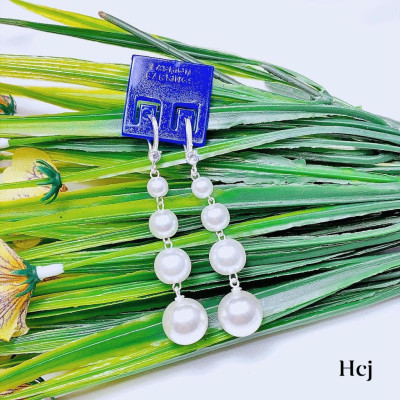 Bông tai bạc gắn hạt trai MS55