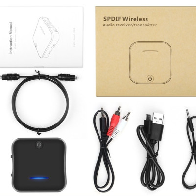 Hàng Chính Hãng - Bộ Thu Phát BT-B19-JA Bluetooth 5.0 Phạm Vi Kết Nối 10m Đa Dạng Kết Nối Toslink SPDIF 3.5mm Pin 600mAh 22-26 Giờ Âm Thanh Hi-Fi Hỗ Trợ Đa Định Dạng SBC Mp3 aptX HD aptX LL aptX Nhỏ Gọn Tiện Lợi Dễ Sử Dụng - ROGTZ