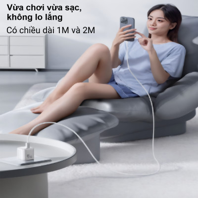 Cáp sạc nhanh Type C to Type C 100W Baseus Dynamic 4 Fast Charging Data Cable - Hàng chính hãng