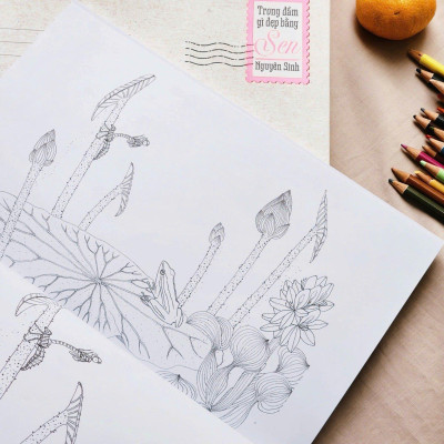 Trong Đầm Gì Đẹp Bằng Sen - Sách Tô Màu