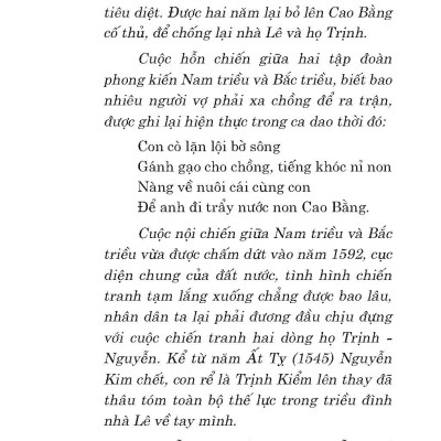 Trịnh - Nguyễn Phân Tranh Chia Cắt Hai Miền Đất Nước