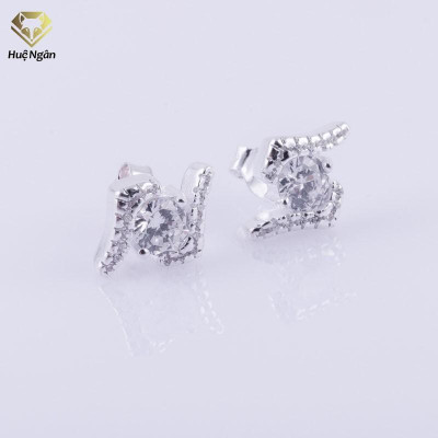 Bông tai bạc Ý 925 Huệ Ngân - Nụ tầm xuân RYE140215