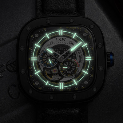 Đồng Hồ Nam I&W Carnival 666G1 Chính Hãng Full Box Chống Nước Kính Chống Xước Dây Da Cao Cấp BH 24T (Máy Cơ Tự Động)