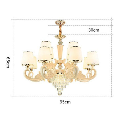 Đèn chùm KATI 12 tay , 8 tay hàng chuẩn xịn phong cách hiện đại - kèm bóng Led chuyên dụng (ảnh chụp thật 100%)