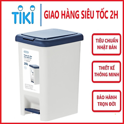 Thùng Rác Đạp Chữ Nhật Hiro 10L-15L-20L-30L