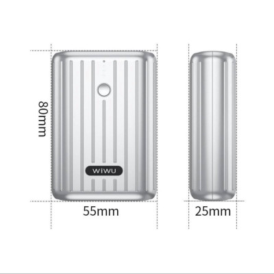 Pin Sạc Wiwu JC-08 Powertank 10000mAh Mini Powerbank Pin Dự Phòng Hỗ Trợ Sạc Nhanh - Hàng Chính Hãng
