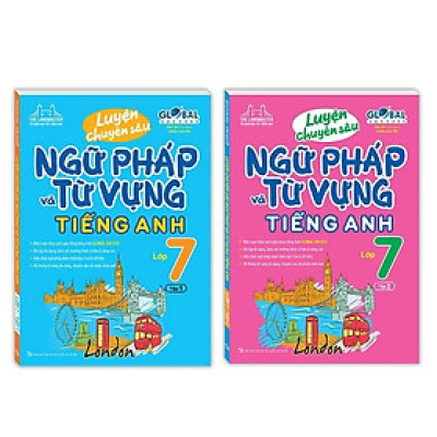 Sách - Global Success - Luyện Chuyên Sâu Ngữ Pháp Và Từ Vựng Tiếng Anh Lớp 7 - Combo 2 Tập - Minh Thắng