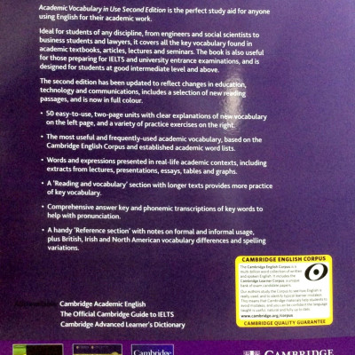 Academic Vocabulary in Use Edition with Answers Edition: Vocabulary Reference and Practice