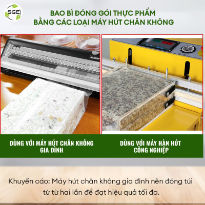 Túi Hút Chân Không Định Hình B1D-Rep Loại Đóng. Làm Từ Hạt Nhựa Nguyên Sinh Cao Cấp Tiêu Chuẩn Vệ Sinh ATTP, Không Chứa Chất Gây Ung Thư, Dùng Được Trong Lò Vi Sóng. Giá Bán Theo 1kg 