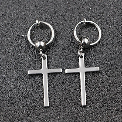 Bông tai chữ thập xỏ lỗ chất phát ngất 